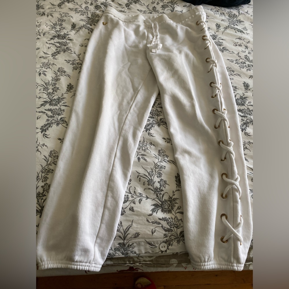 Womens true religion white sweatpants